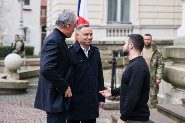Wołodymyr Zełenski: Dziś ponownie zobaczyłem pewność prezydentów Polski i Litwy, Andrzeja Dudy i Gitanasa Nausedy.