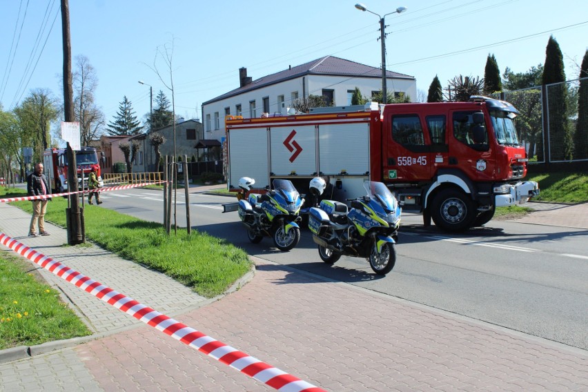 Śmiertelny wypadek motocyklisty w Wieluniu ZDJĘCIA