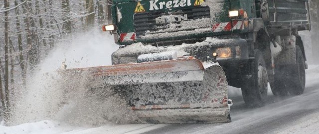 Zima w regionie słupskim. Możliwe złe warunki na drogach.