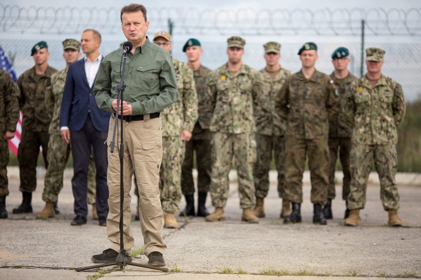 Minister Mariusz Błaszczak z wizytą w Redzikowie.