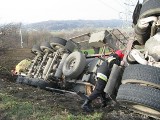 Wypadek cysterny w Bukowej. Nadmierna prędkość mogła doprowadzić do tragedii