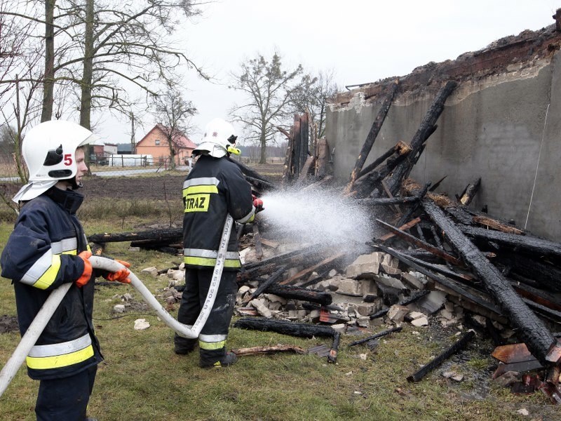 Pozar domu koło Goleniowa