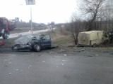Wypadek w pobliżu miejscowości Chełm. Dwie osoby w szpitalu