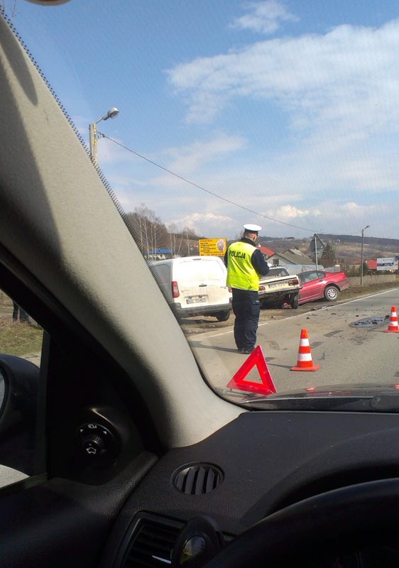 Kolizja w Borku Starym.