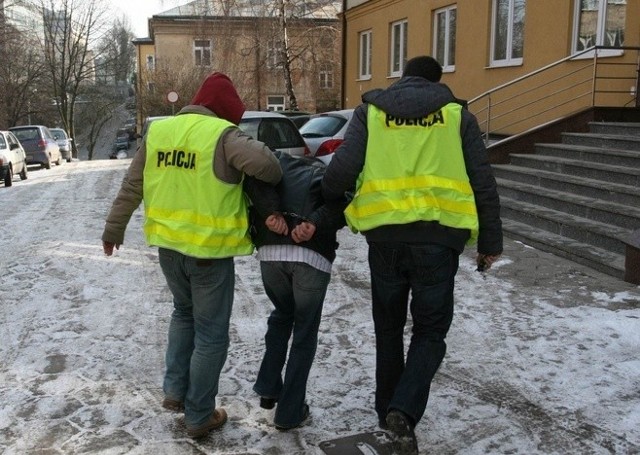 Sprawca zabójstwa w dniu zatrzymania