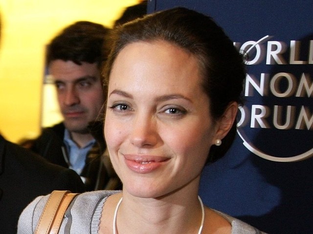 A. Jolie podczas forum ekonomicznego w Davos.