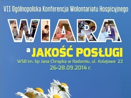 W Radomiu będzie Ogólnopolska Konferencja Wolontariatu Hospicyjnego 