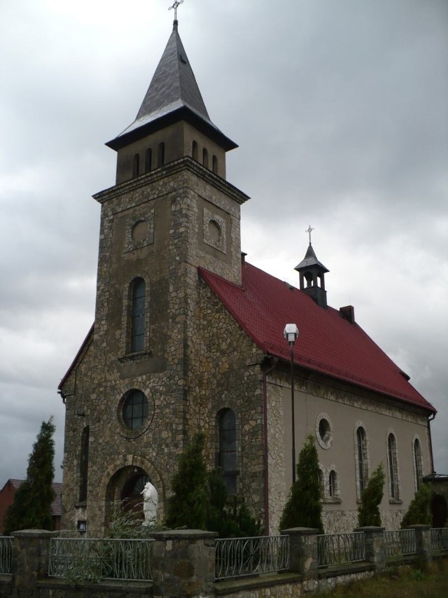 Kościół Wniebowzięcia NMP w Borkach Małych.