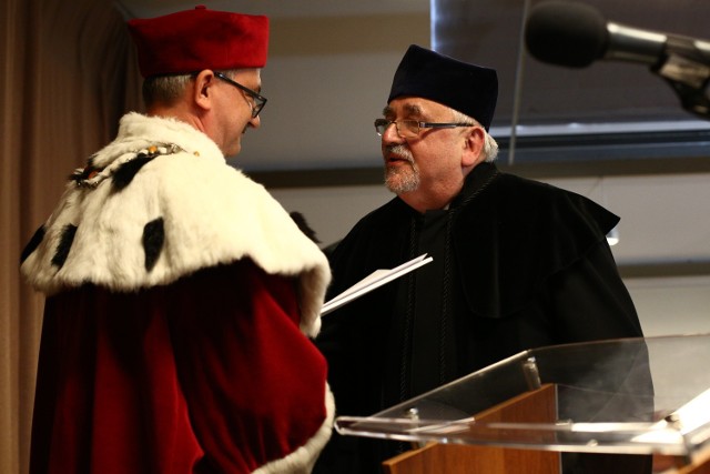 Profesor Jerzy Hauziński świętował swój jubileusz na Akademii Pomorskiej.