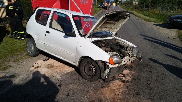 Wypadek w miejscowości Barcice Rosowskie w gminie Chynów.