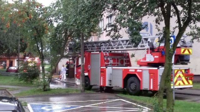 W wieżowcu przy ulicy Warneńczyka zapaliła się winda