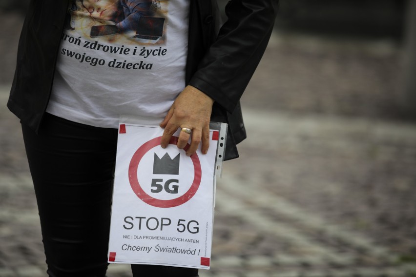 Protest przeciwko 5G