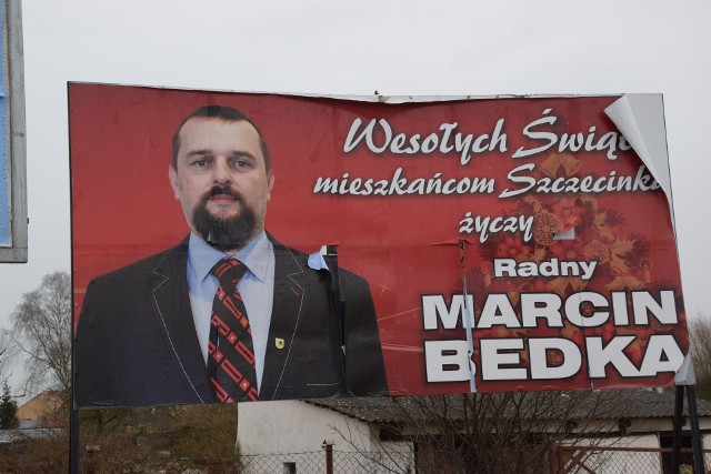 Plakat radnego Marcina Bedki