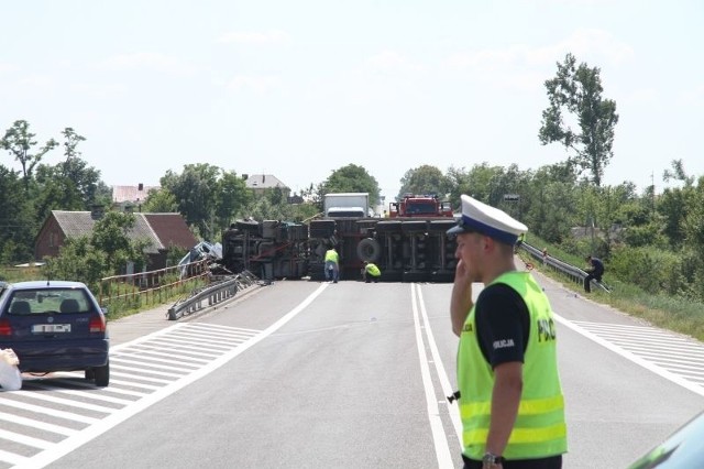 Wypadek na "siódemce" w Miąsowej 