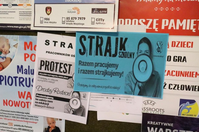 Strajk nauczycieli w Białymstoku i w całej Polsce trwa od poniedziałku do odwołania