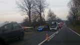 Uwaga! Wypadek na DK78 w Boguchwałowicach 