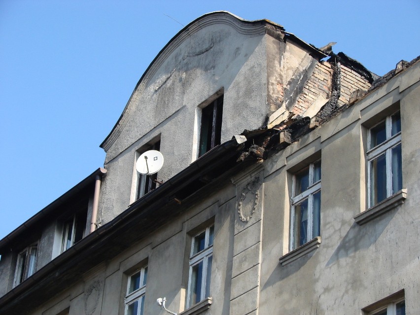 Pożar kamienicy w Mysłowicach