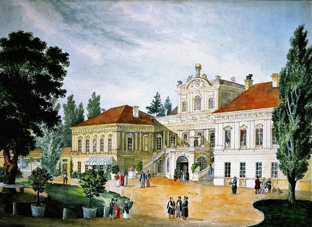 Główna siedziba książąt Czartoryskich: pałac w Puławach zwany „polskimi Atenami”, gdzie bywali znakomici malarze i pisarze z Norblinem, Kniaźninem i Niemcewiczem na czele.