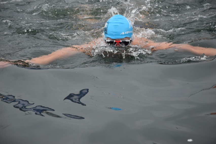 Gdynia: Wskoczyli do lodowatej wody i trenowali przed ekstremalnymi zawodami! Zimowi pływacy w akcji