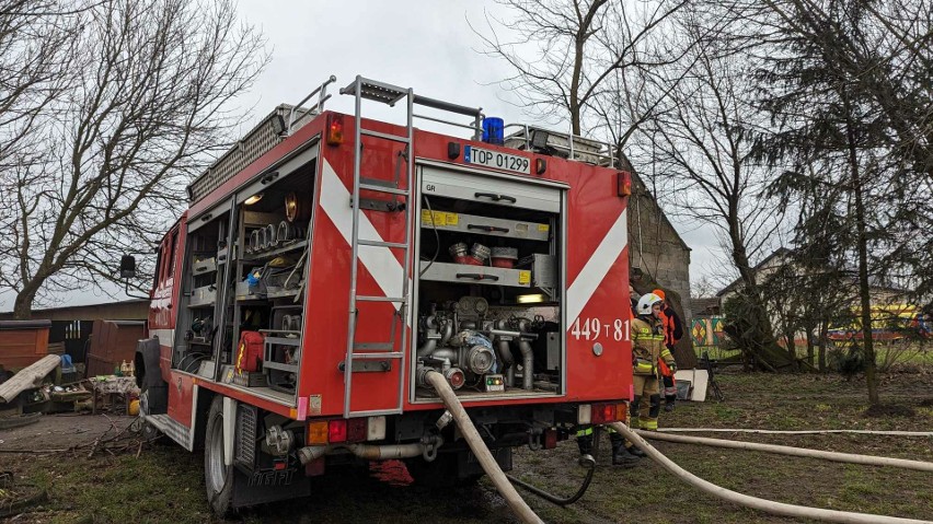 Pożar w drewnianym domu w miejscowości Stodoły-Kolonie. Nie...
