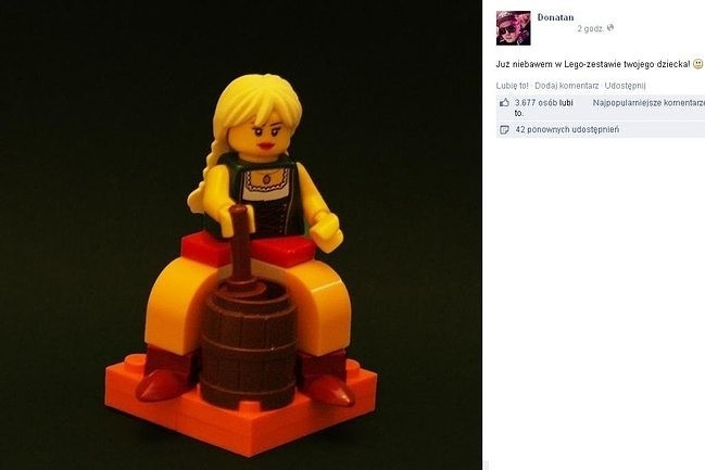 Zdjęcie ludzika LEGO, przypominającego jedną z dziewczyn...