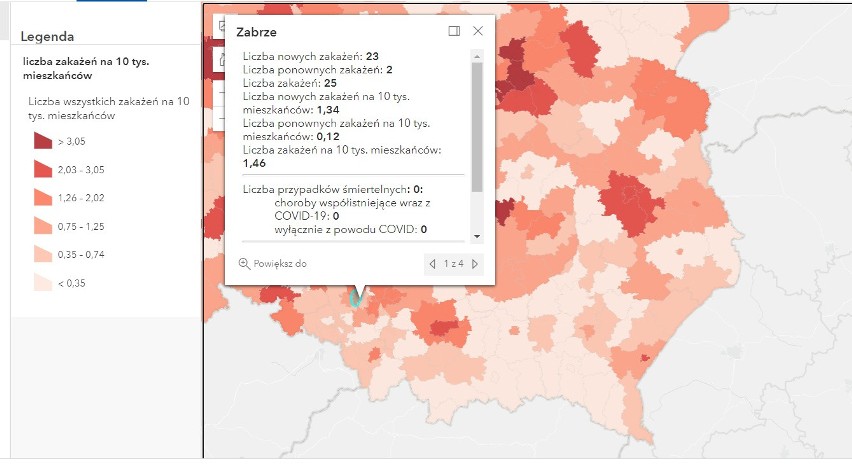 Według Ministerstwa Zdrowia, w woj. śląskim zanotowano 391...