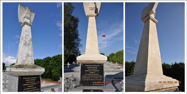 Pomnika centralny na kwaterze wojennej wymagał pilnych prac renowacyjnych.