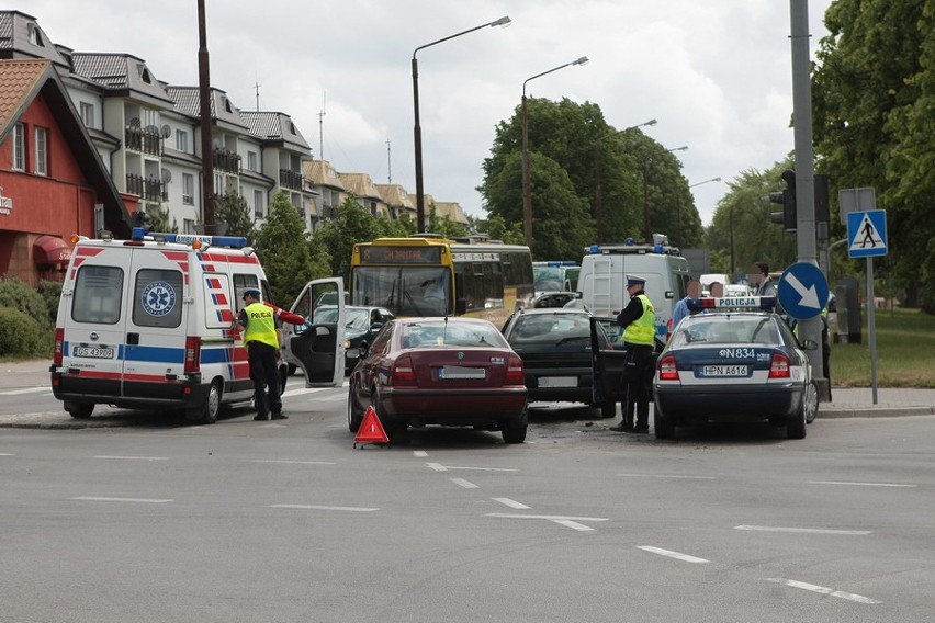 Wypadek przy ul. Garncarskiej w Słupsku