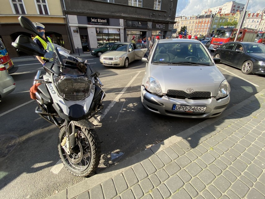 Wypadek na ulicy Ozimskiej w Opolu.