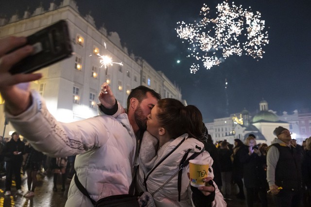 01.01 Powitanie Nowego Roku na krakowskim Rynku