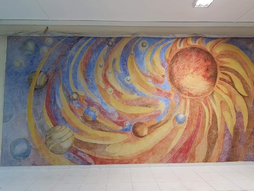 Fresk w Opolu, w LO 1, powstał jesienią 2019 roku.