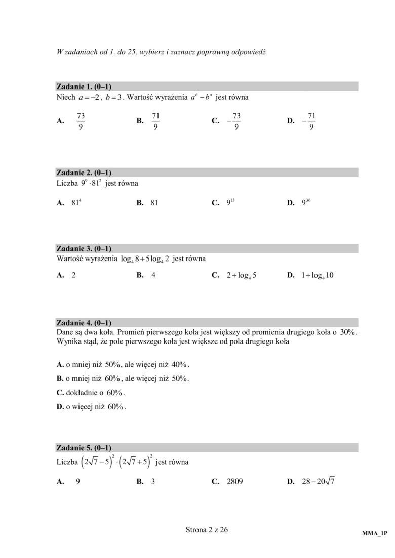 Matura próbna 2020 matematyka poziom podstawowy. Arkusz CKE. Jakie zadania na maturze online z matematyki 03.04.2020? Kiedy wyniki?