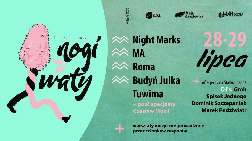 Festiwal Nogi z Waty w Starej Rzeźni. Dużo dobrej muzyki, "Budyń" i Czesław Mozil [program]
