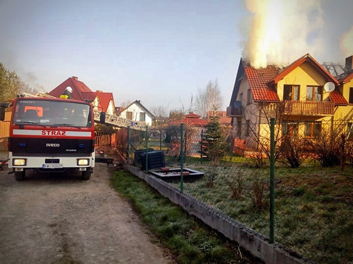 Pożar pod Wieliczką. Akcja gaśnicza trwała pięć godzin