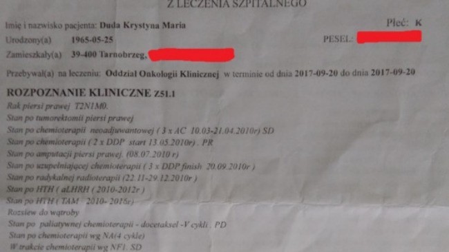 Krystyna Duda z Tarnobrzega dzielnie walczy z nowotworem. Potrzebuje pomocy!