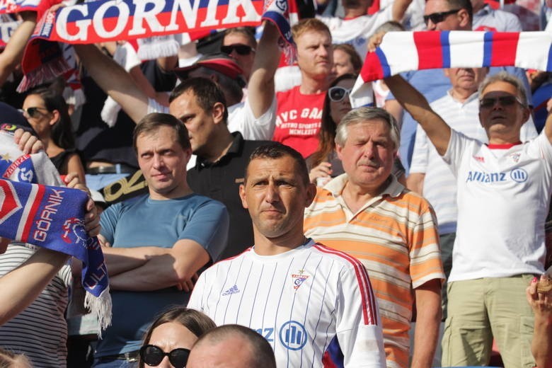 26.07.2019. Kibice na meczu Górnik Zabrze - Zagłębie Lubin....