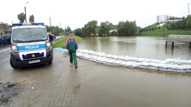 Zbiornik retencyjny Zabornia w Gdańsku, 27.07.2017 - stan na godz. 10.00