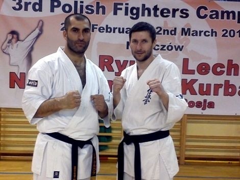 Lechi Kurbanov i sensei BKKK Zbigniew Wójcicki.