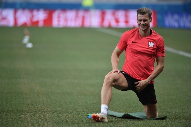 27.06.2018 wolgogradkonferencja prasowa i trening  reprezentacji polski w na stadionie wolgograd arena pabiedynz lukasz piszczek poland national team press conference and training session in volgogradfot. bartek syta / polska press