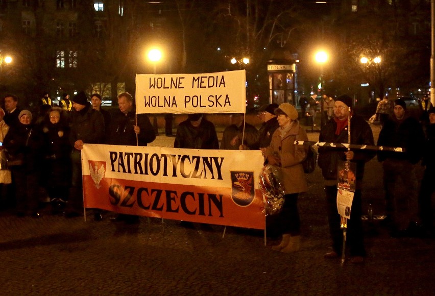 Pikieta antykomunistyczna w Szczecinie [wideo]