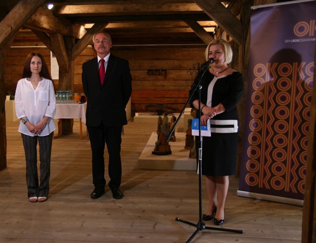 Wystawę otworzyła Ilona jaroszek, dyrektior Muzeum Wsi Radomskiej..