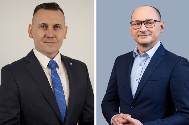 Kandydaci na wójta Gminy Ornontowice: Marcin Kotyczka i Tadeusz Zientek.