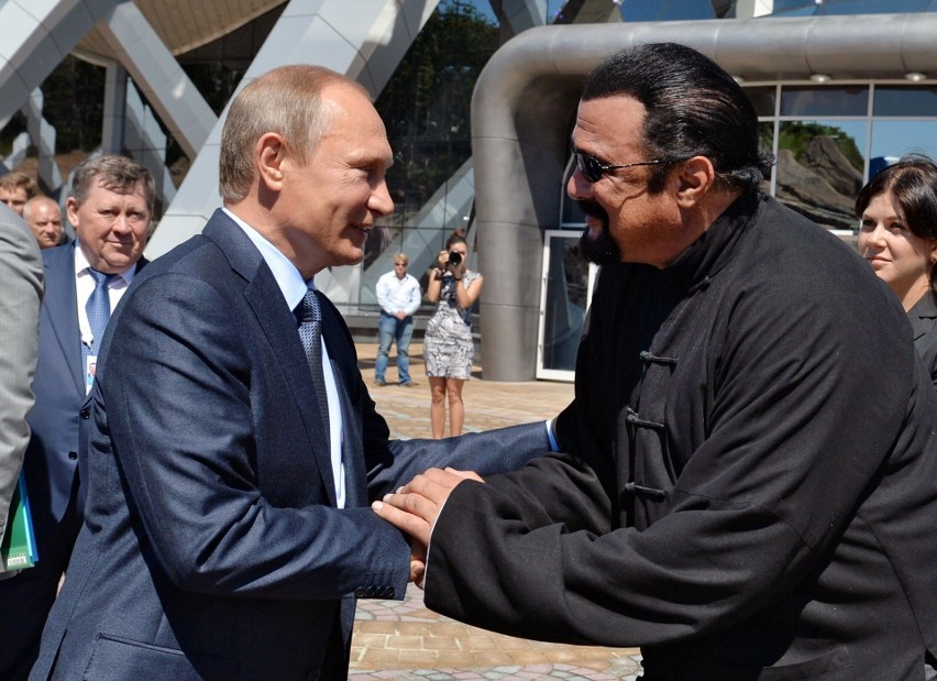 Władimir Putin i Steven Seagal w 2015 r.