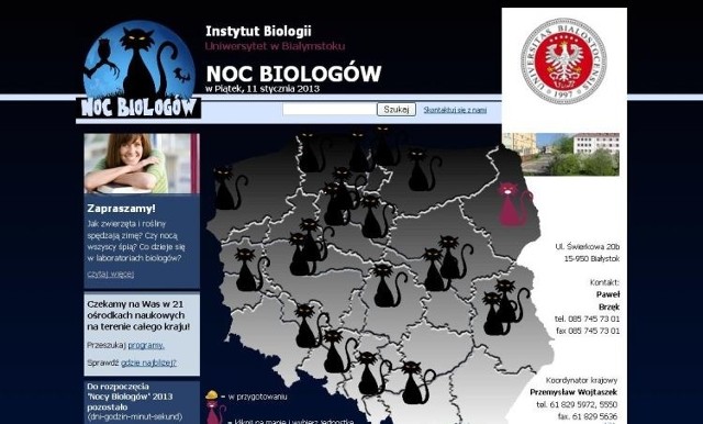 Noc Biologów organizuje Uniwersytet w Białymstoku