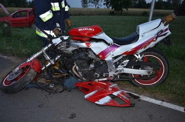 Wypadek w Borowie pod Lipnem. Zginął kierowca motocykla