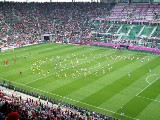 Euro 2012. Przed meczem z Czechami. Stadion we Wrocławiu [film, zdjęcia]