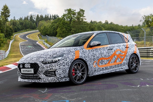 Hyundai i30 N Project C Odwiedzający Frankfurt Motor Show (IAA) 2019 będą mieli okazję być uczestnikami światowej premiery i30 N Project C. Produkcja nowego modelu będzie ściśle ograniczona do 600 sztuk, które będą dostępne na wybranych europejskich rynkach jeszcze w tym roku.Fot. Hyundai