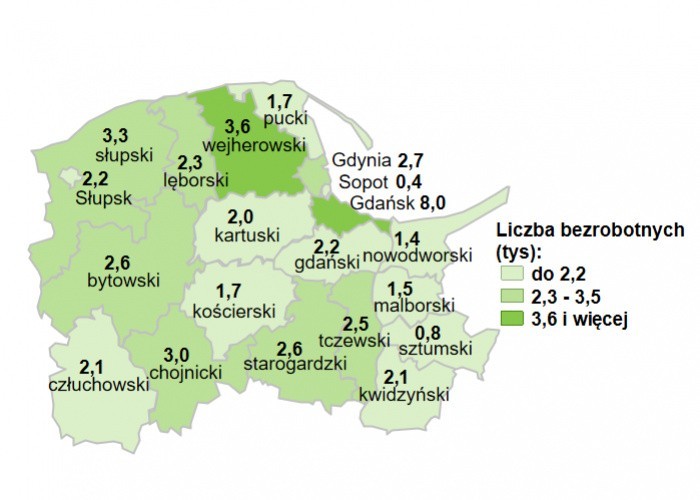 Płace rosną, pracy na Pomorzu jest dużo, bezrobocie systematycznie maleje i zbliża się do poziomu uznawanego za naturalny