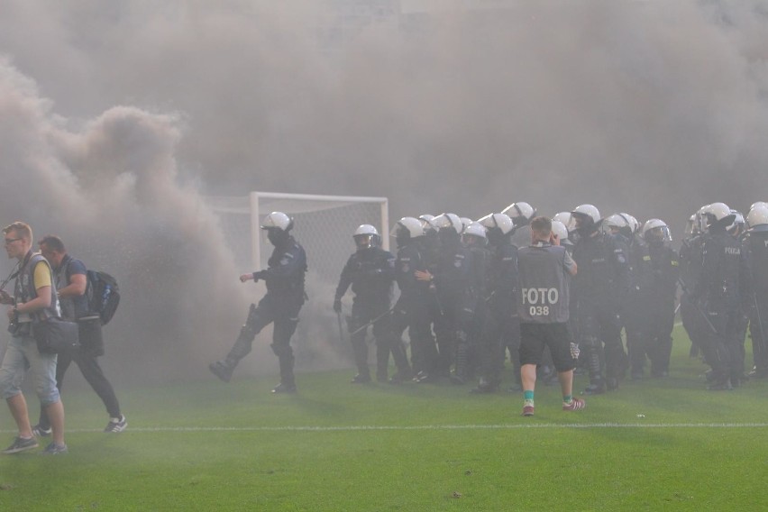 Zadyma na meczu Lecha z Legią 20.05.2018 Spotkanie...