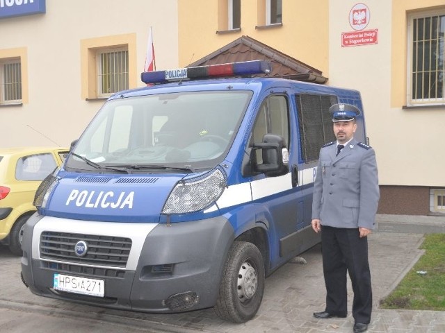 Nadkomisarz Jacek Krzepkowski służył już niegdyś w komisariacie w Stąporkowie. Powrócił tu już jako szef miejscowej policji.